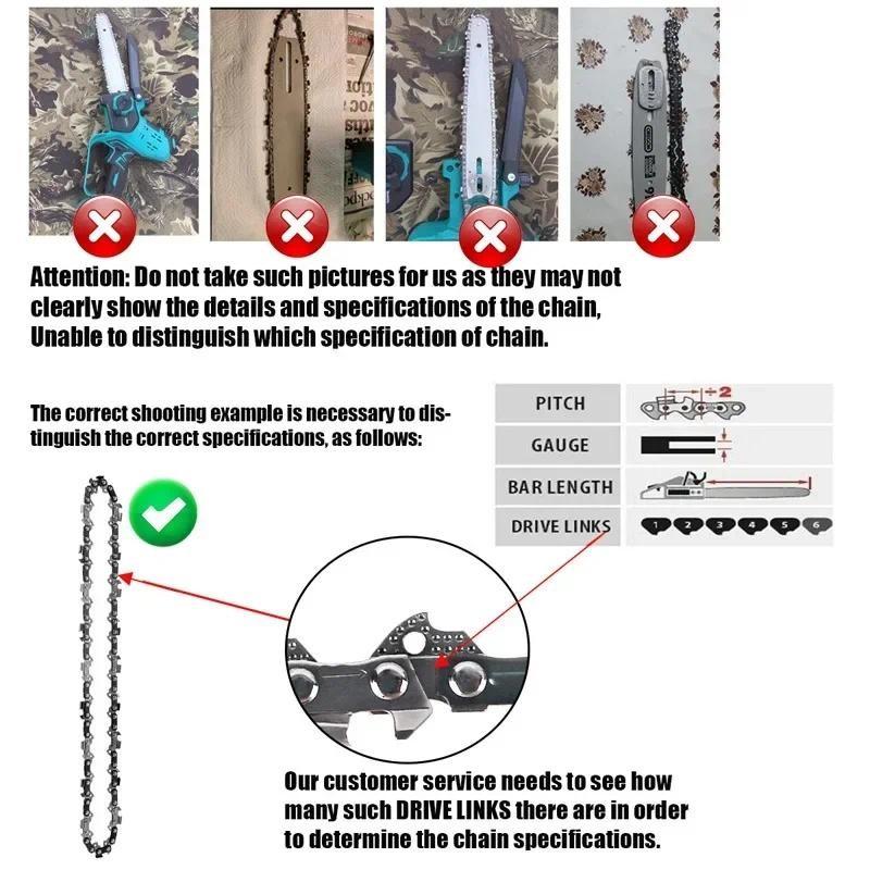 10-дюймовая цепь бензопилы 40 DL аксессуары для пилы сменная цепь бензопилы 3/8" LP 0.043" калибровочная цепь пилы для резки дерева