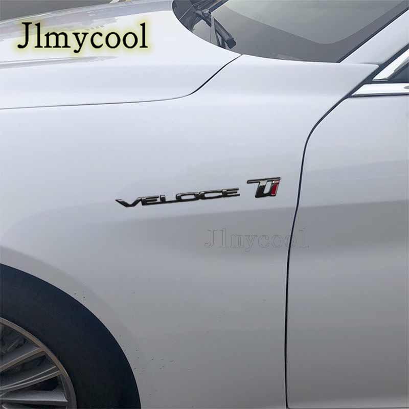 Car letter decoration label VELOCE TI decoration label is suitable for Giulia Stelvio modified accessories