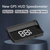 Проекционный дисплей HUD GPS Спидометр Отображение скорости КМЧ/МИЛ Зеленый С USB-прикуривателем