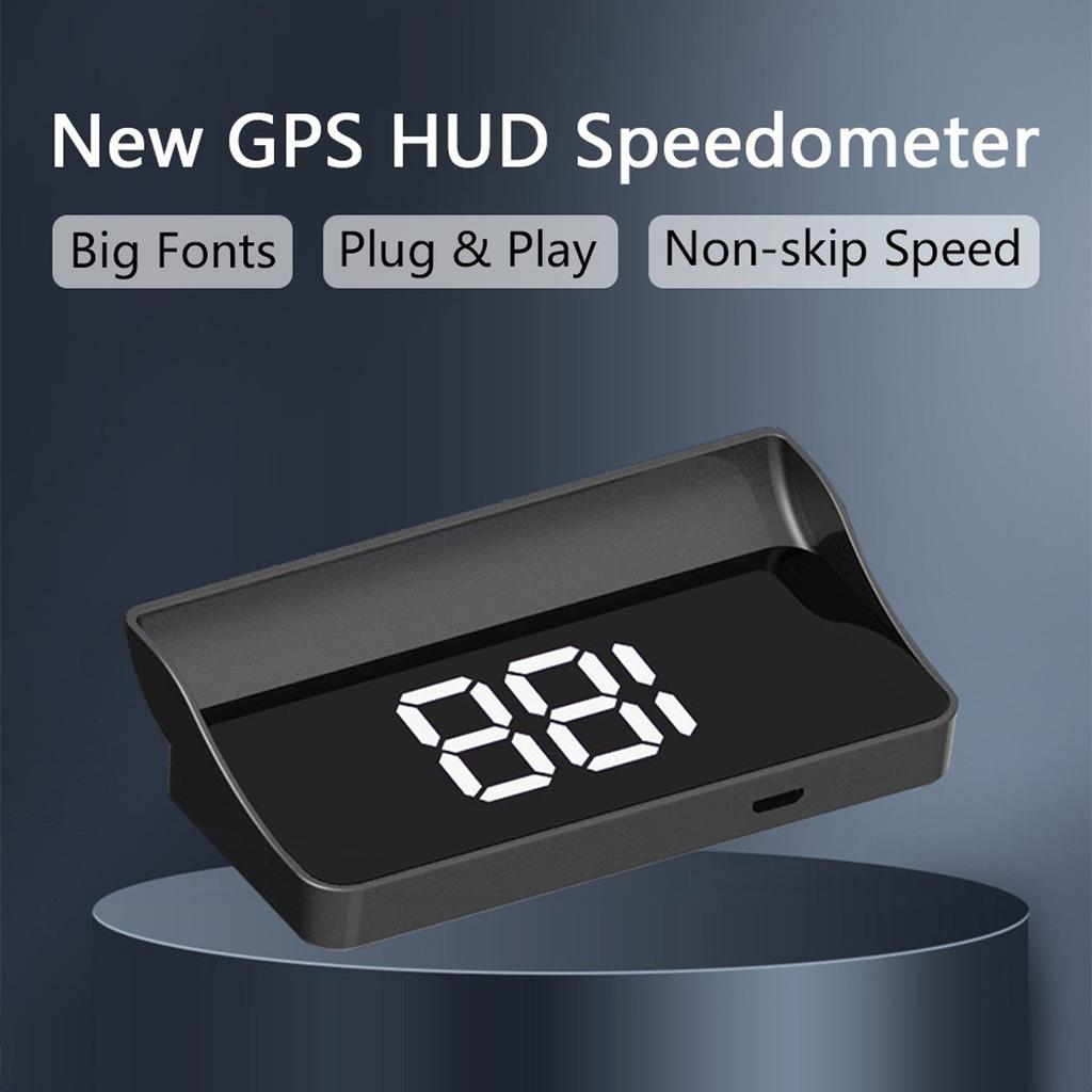 Проекционный дисплей HUD GPS Спидометр Отображение скорости КМЧ/МИЛ Зеленый С USB-прикуривателем