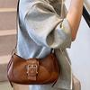 Spring and Summer Retro Leather Underarm Bag New Fashion Versatile High Sense Niche Single Shoulder Messenger Women's Bag