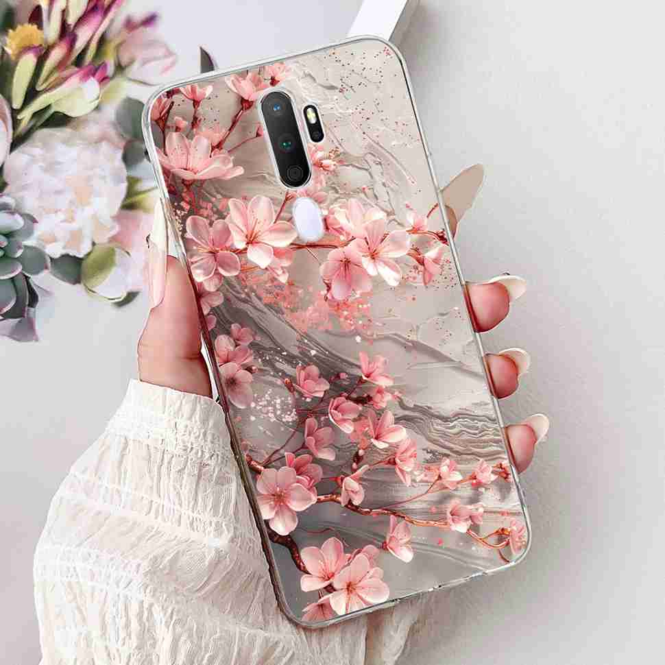 Чехол для Oppo A9 2020 CPH1937 Цветы Закат Мягкий Силикон ТПУ Чехол для Oppo A9 A 9 6.5" CPH1939 CPH1941 Корпус Телефона