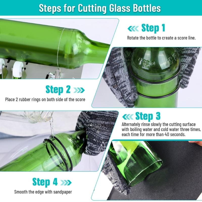 Резак для стеклянных бутылок, модернизированный резак для бутылок, самодельный станок для резки бутылок пива, ликера, виски, вина