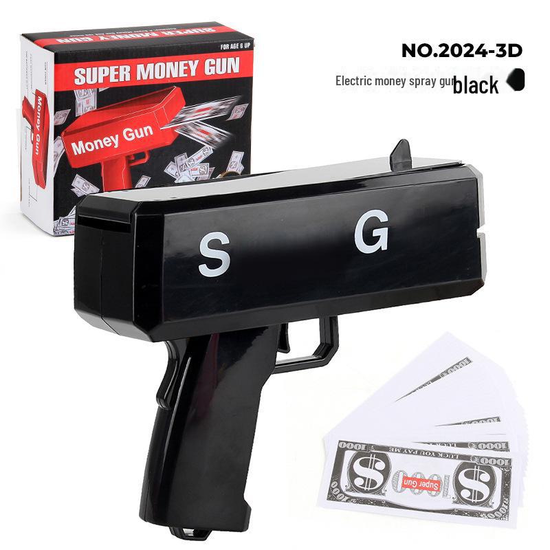 Уникальная игрушка-денежный пистолет для вечеринок и свадеб - стреляет купюрами долларов США