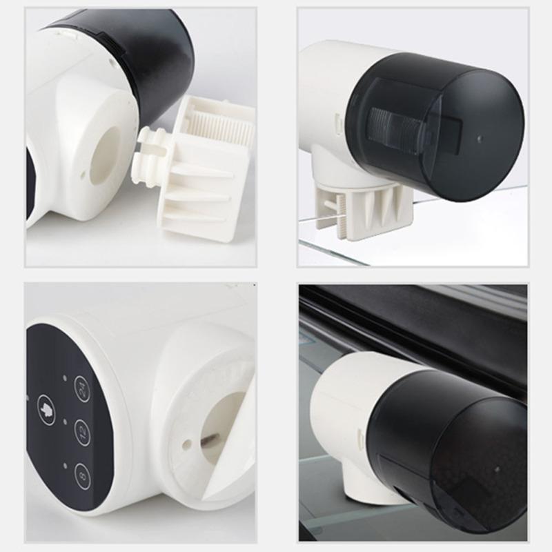 Кормушка для рыбы с таймером, вращающийся на 360 градусов автоматический дозатор большой емкости для аквариума