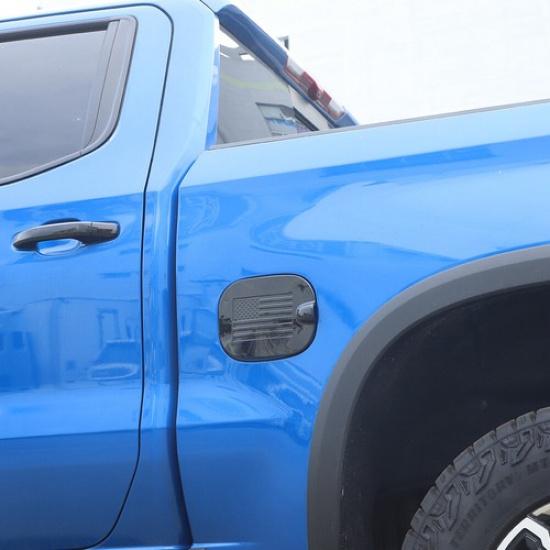 Черная Накладка на лючок бензобака на боковой двери для Chevy Silverado 1500 -24
