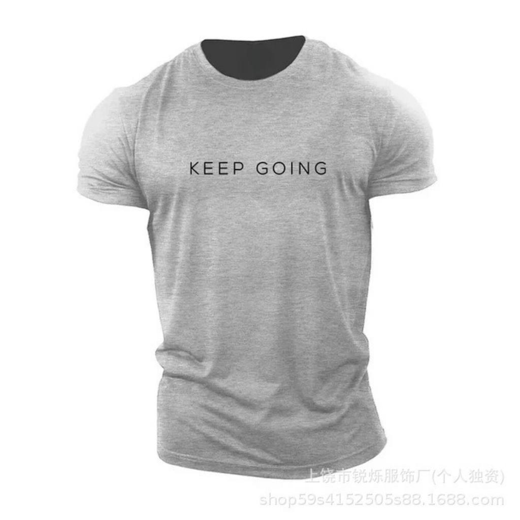 Men's casual fitness  T-shirt, breathable for sports, running, and outdoor activities