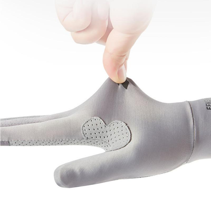 Перчатки для рыбалки, солнцезащитные перчатки, дышащие, нескользящие, защита от ультрафиолета, спортивные мужские и женские велосипедные перчатки из ледяного шелка, бег на открытом воздухе