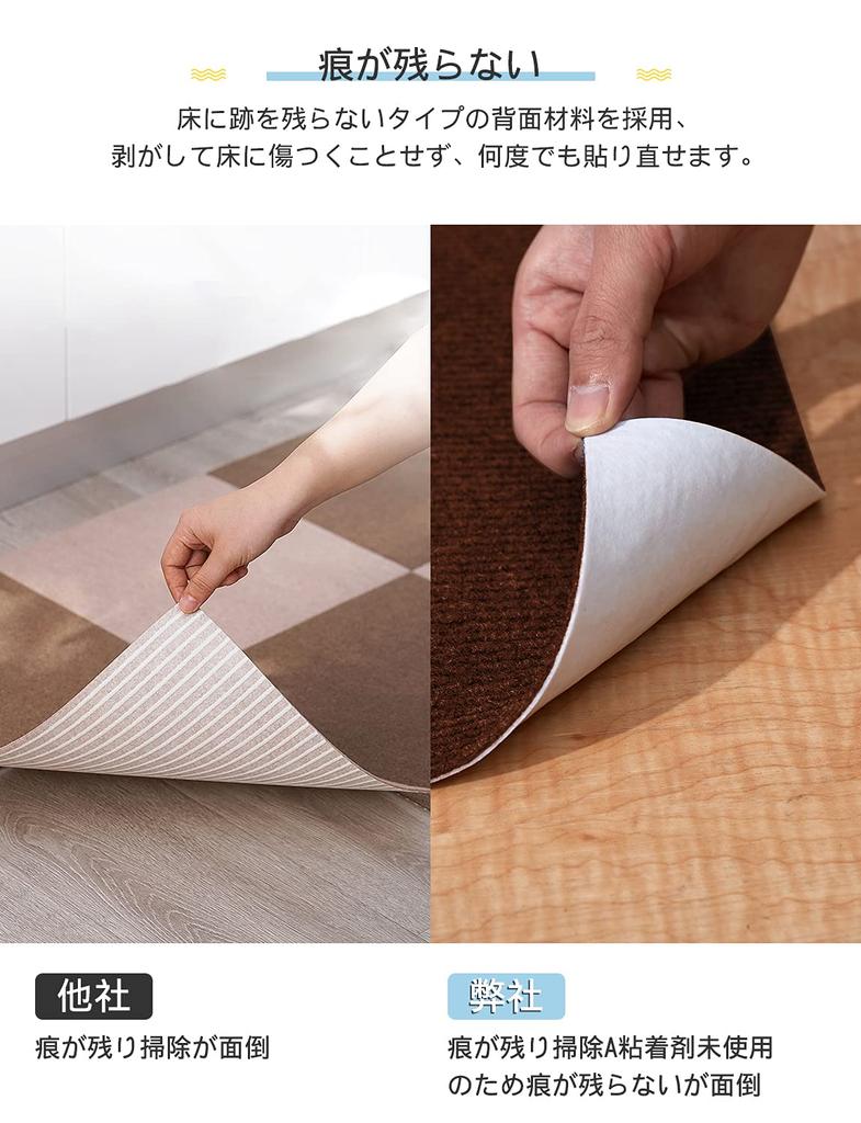 Набор ковров для плитки YOXU Joint Tile Carpet из 40 ковриков Hand Easy to Rug, 3030 см, штук, нескользящие, противоскользящие, звукоизоляционные, можно стирать в стиральной машине, устанавливать, домашние животные,