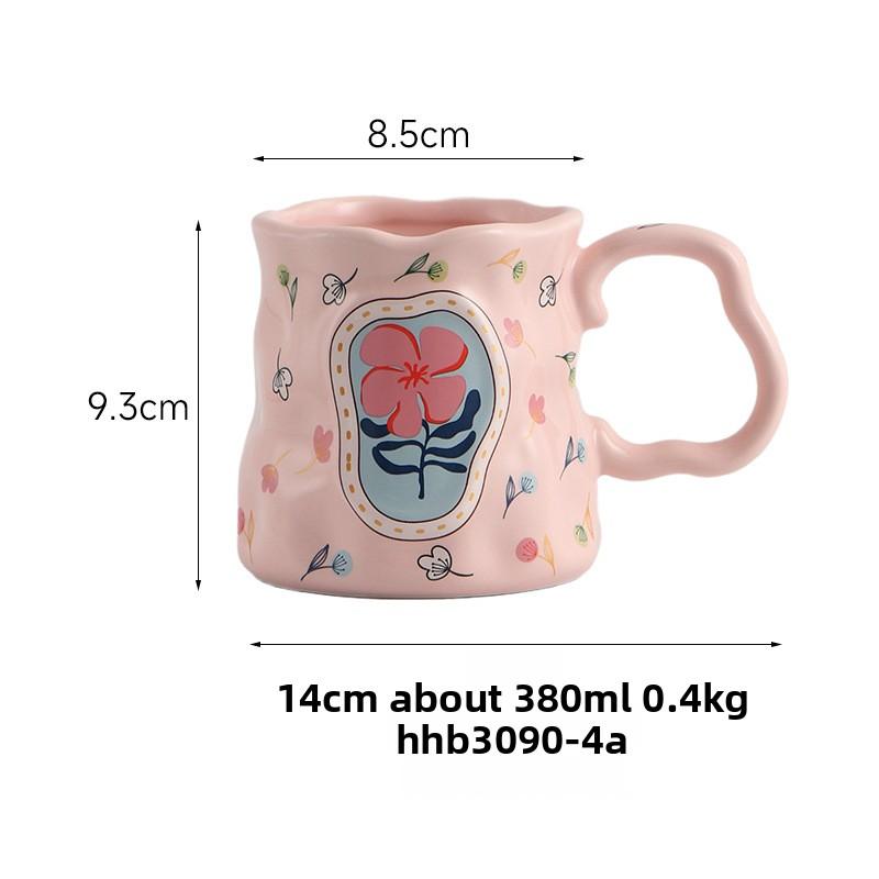 Креативная керамическая кофейная кружка высокой ценности для женщин, роскошная домашняя чашка для кафе, изысканная чашка для молока, чашка для завтрака, легкая роскошь