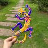 Metal Gecko Wall Decor Wall-mounted Colorful Gecko Figurine Wall Art Gecko Decoration for Garden Indoor Outdoor Decor Housewarming Gift