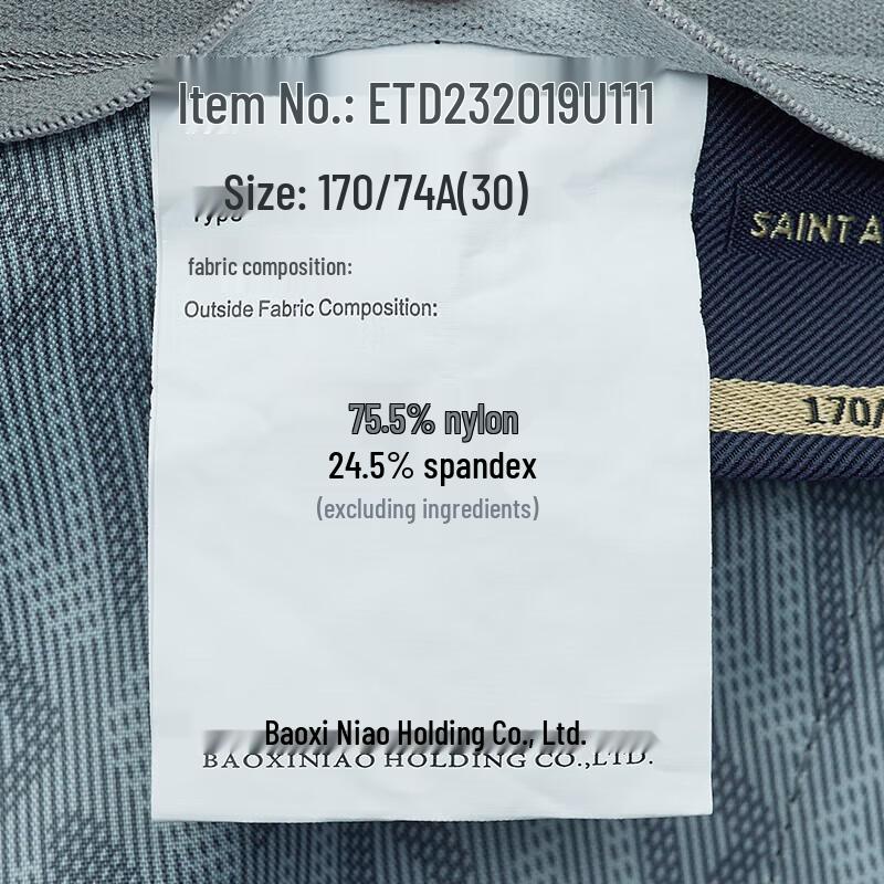 SAINT ANGELO Men's Four-Way Stretch Straight-Leg Casual Trousers