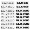 Car Tail Letter Stickers Rear Trunk Badge Emblem for SLK55 SLK63 SLK200 SLK230 SLK250 SLK280 SLK300 SLK320 SLK350