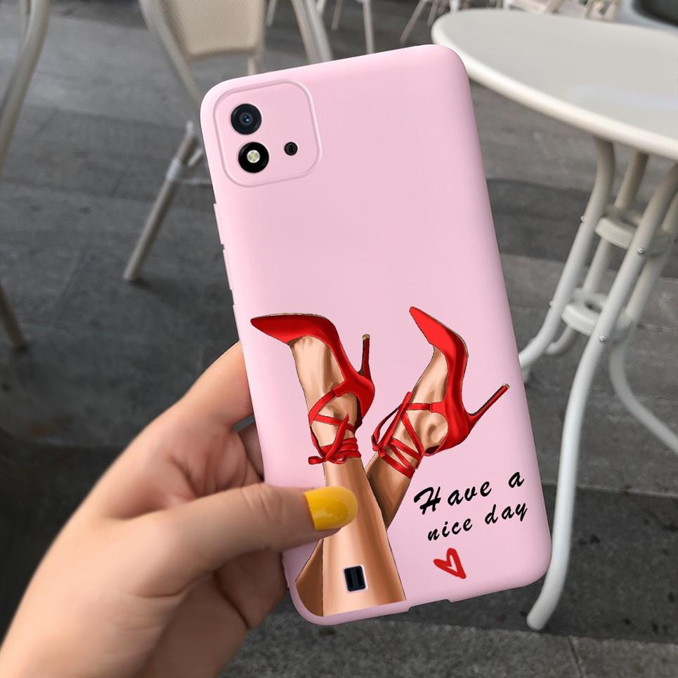 Канди Чехол для телефона Для Realme C11 2021 Чехол 6.52" Мультяшный Детский Девочка Задняя крышка Оболочка Для Oppo Realme C11 C 11 RMX3231 Силиконовый