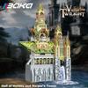 European Elf City Building Blocks Set Nine-in-one Giant Palace Models Bricks Desktop Decoration Diy Toys For Kids Holiday Gifts