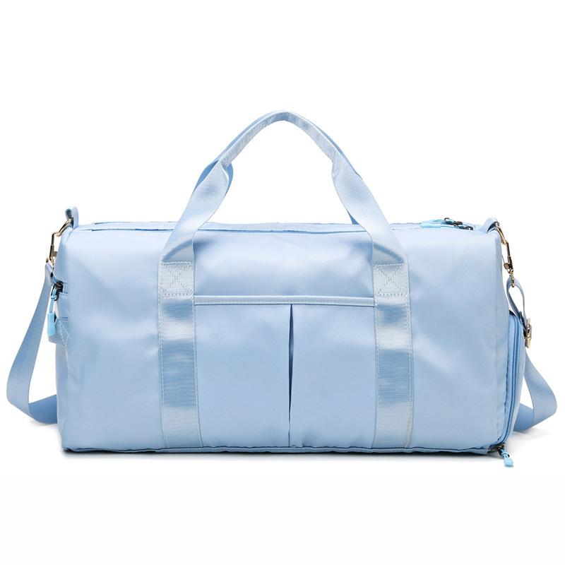 Large Travel Duffel with Wet Dry Separation Waterproof Gym Bag for Swimming Yoga Sports Organized Carryall Essential