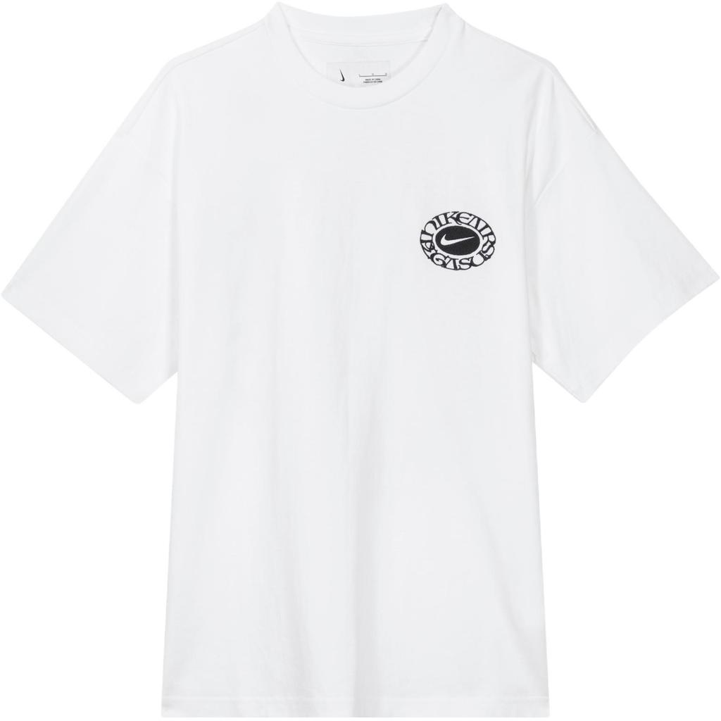 Nike T Shirts Unisex White Crew Neck Moderate Straight Fit FZ7621-100