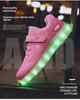 Best-Selling Children's LED Light-Up Shoes – USB Rechargeable Spider Design Sports Sneakers for Boys and Girls