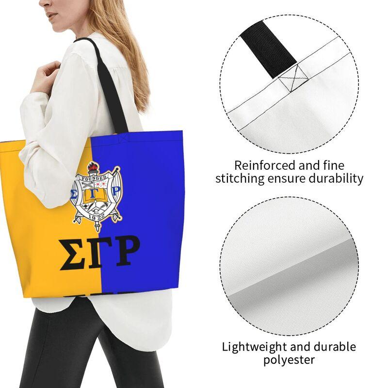 Sigma Gamma Rho 1922 Print Travel Tote Bag Large Capacity Shoulder Bag Reusable Durable Handbags Women Grocery Shopping Bag