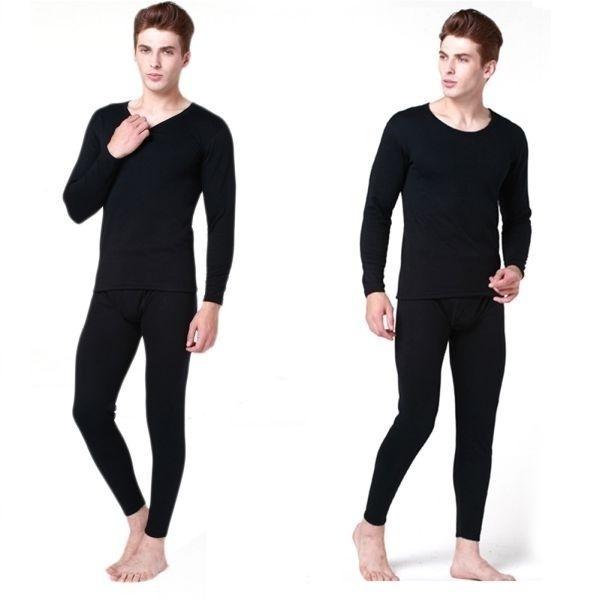 Мужское теплое термобелье Мужские комплекты термобелья Long Johns Толстые длинные брюки