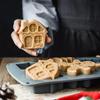 Праздничная силиконовая форма для выпечки с забавными рождественскими формами: Пряничный домик и елка, премиальная силиконовая форма пищевого качества