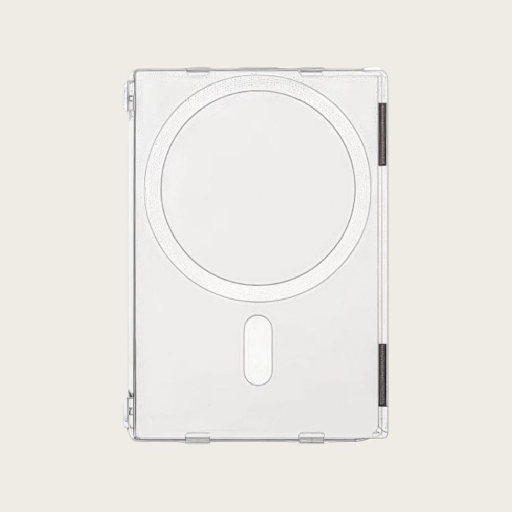 Прозрачный чехол-кардхолдер для MagSafe, 2 слота для карт, противоударный, магнитная подставка, держатель для карт, ультратонкий, для iPhone 17/16/15/14/13/12