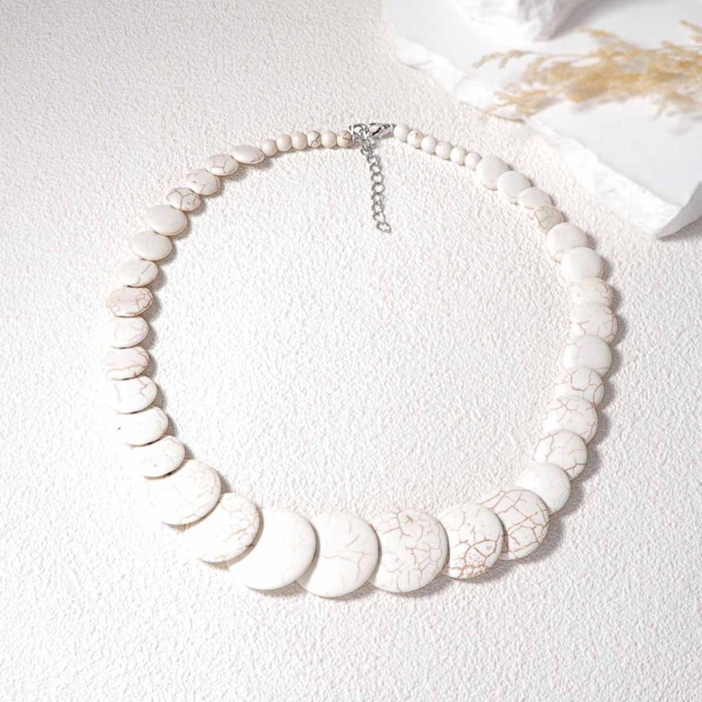 Богемный тренд личности винтажное цветное бирюзовое ожерелье с бусинами диск многоцветный опциональный женский свитер цепочка