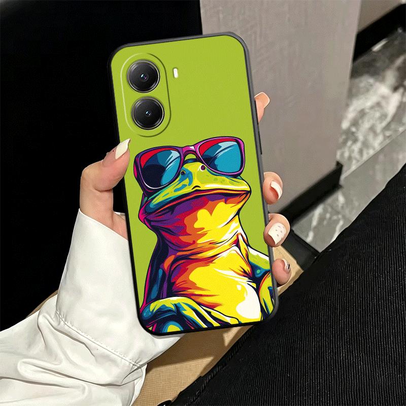 Cute Cartoon Frog Soft Phone Case for Xiaomi Poco X5 X6 X7 X8 Pro Max X3 F7 F8 Ultra M8 M7 M6 M5 Redmi 15 15C 14C 13C 12C X4 F6