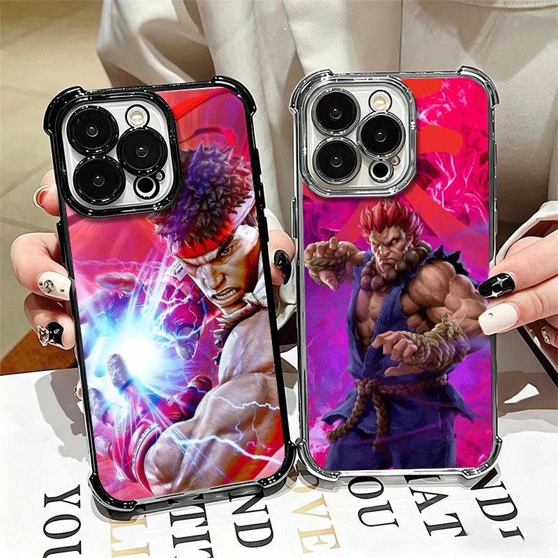 Мягкий чехол S-Street F-Fighters для iPhone 15 16 17 Air 14 Pro Max 16E Plus 13 12 Mini С покрытием Защита от падения Fundas
