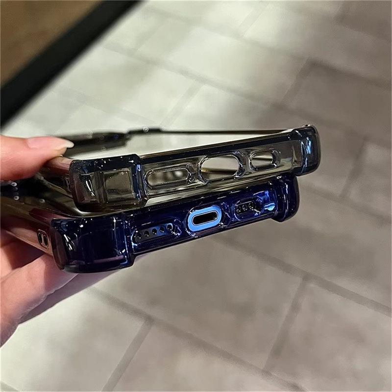 Shockproof Reinforced Corners Clear Acrylic Case For iPhone 16 14 12 13 11 15 Pro Max 7 8 Plus XR XS Protector Hard Back Cover