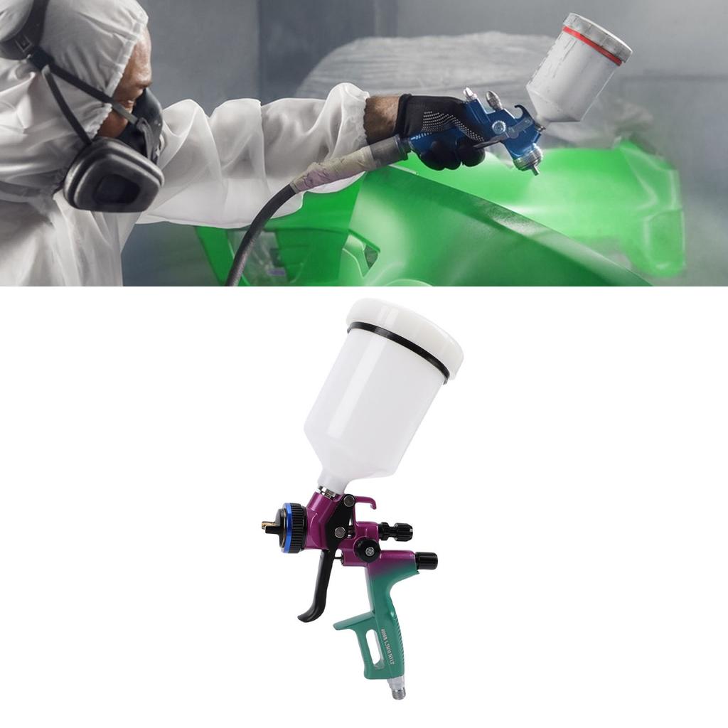 HVLP Spray Kit Professional Paint Sprayer for Furniture Wall Art Projects Painting with 600ml Cup 1.3mm Nozzle
