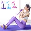 4 Tube Resistance Elastic Bands Sit-up Pull Ropes Yoga Belly Gym Training Exercise Fitness Equipment