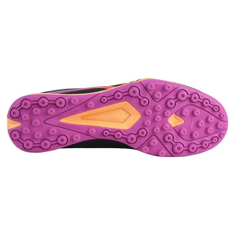 Li Ning MG Многоповерхностные Футбольные Бутсы для Искусственного и Натурального Газона, Нескользящие, Мужские, Черно-Фиолетово-Красные, ASTT015-3
