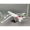 Новая модель самолета Emirates A380 Масштаб 1/160 18 дюймов Большой литой самолет Игрушка Коллекционный подарок От Авиации