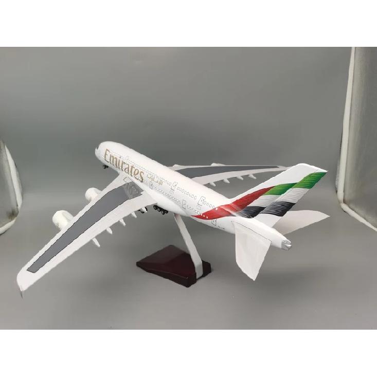 Новая модель самолета Emirates A380 Масштаб 1/160 18 дюймов Большой литой самолет Игрушка Коллекционный подарок От Авиации