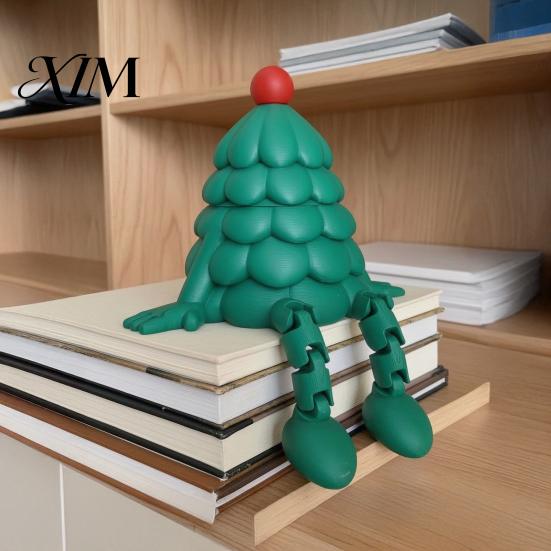 Новогодние подарки для вечеринки, 3D-печатный органайзер-хранилище в виде рождественской елки со съемной крышкой, креативные маленькие настольные шкатулки для конфет, украшений,