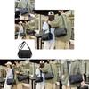 Large Capacity Stylish Black Messenger Bag For Men And Women Perfect For Travel And Fitness