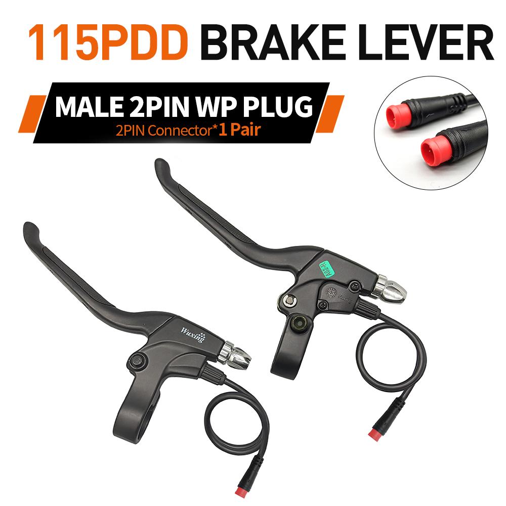 WuXing 115PDD/47PDD Ebike Brake Lever Cut Off Power Electric Bicycle E-scooter Ebreak Waterproof SM Connector Plug