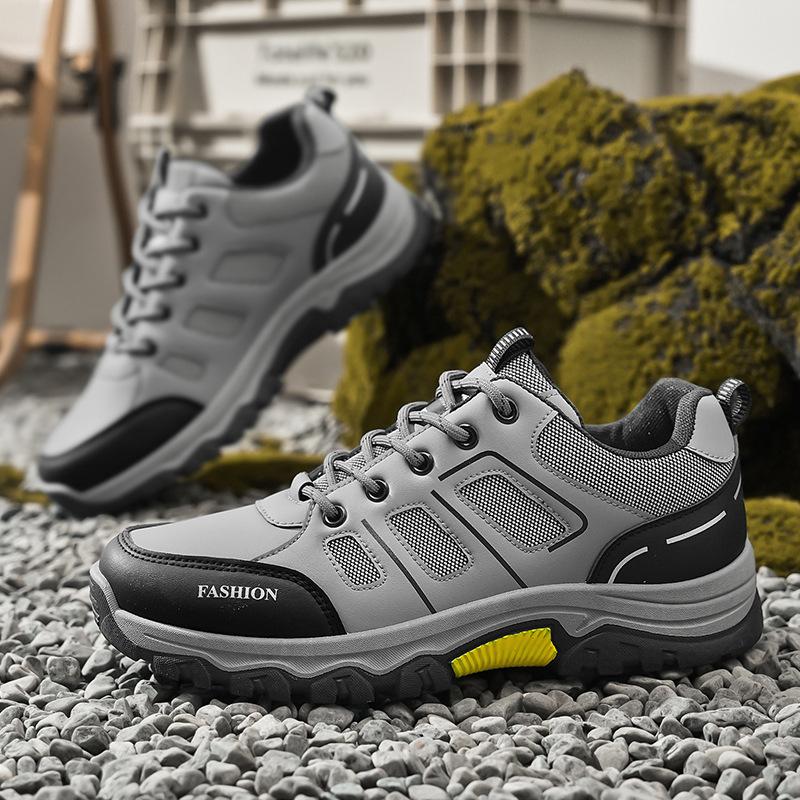 Men's Anti-slip Work Shoes New Style Casual Breathable Wear-resistant Hiking Shoes Fashion Designer Men's Platform Shoes