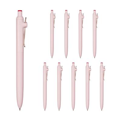 Mitsubishi Pencil Uniball ZENTO Basic Шариковая ручка на водной основе, 0,38 мм, Красный, 10, UBNZS38.15 (10-Pack)
