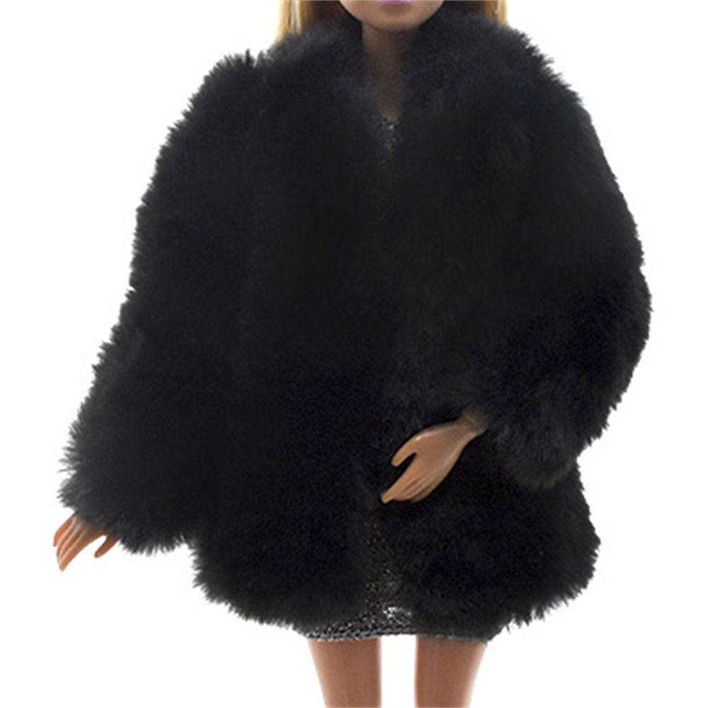 Casual Wear Doll Overcoat Winter Dress Doll Plush Coat Children Gifts Doll Clothes Girls Toy