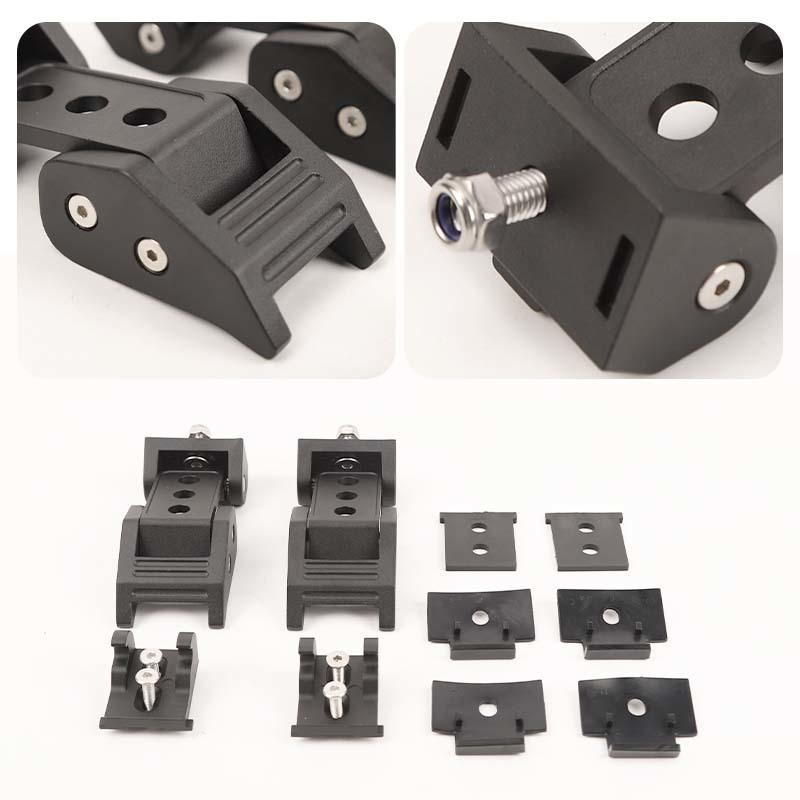 Engine Hood Latches Locking Hood Catch Kit Aluminum Alloy Hood Locks Compatible with Jeep Wrangler JK JL JT