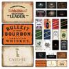 Whiskey Plaque Posters Decor Metal Vintage Tin Signs Metal Sign Wall Plaque Decorative for Pub Bar Club Man Cave