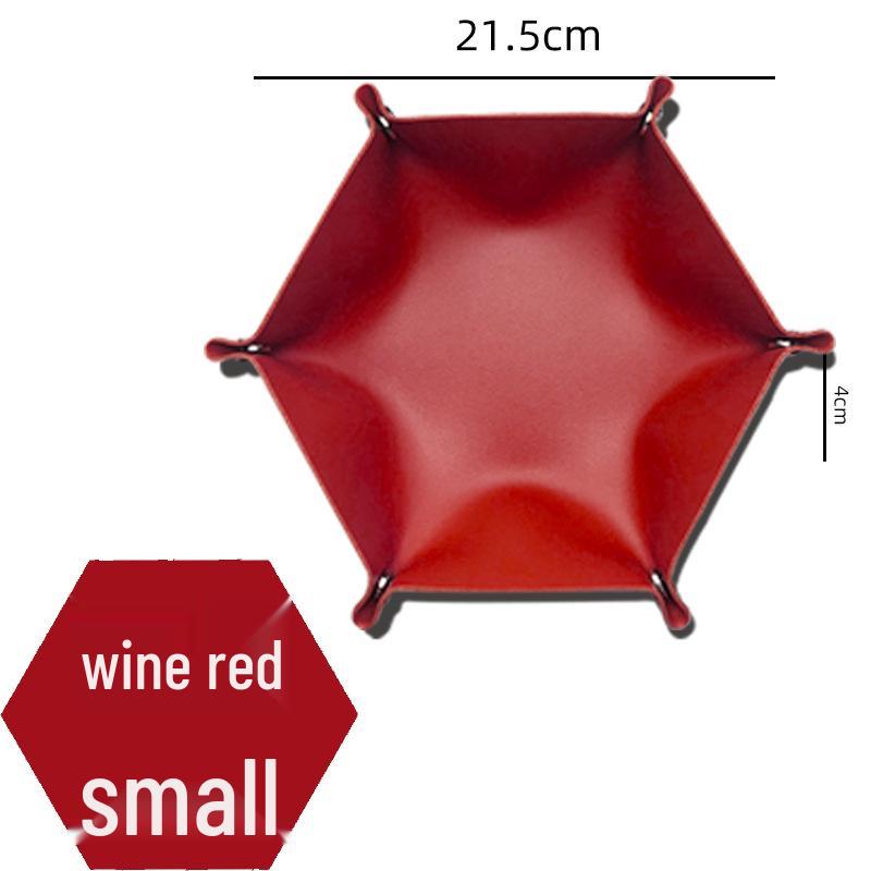 В наличии Скандинавский шестиугольный поднос для хранения кубиков и косметики из искусственной кожи