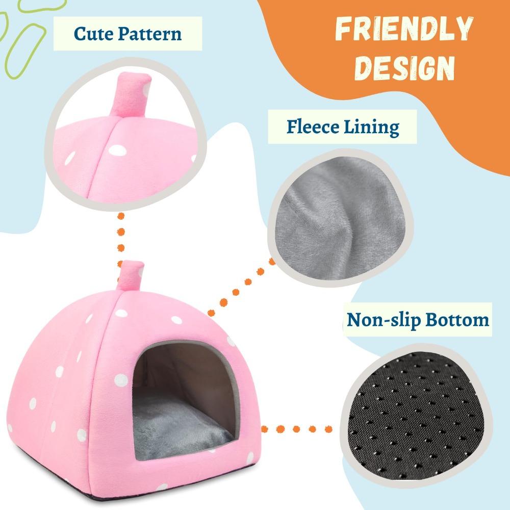 Хлопковая кровать для морской свинки, домик, мягкая кровать для сна для домашних животных, милая клетка для убежища для домашних животных, маленькие животные