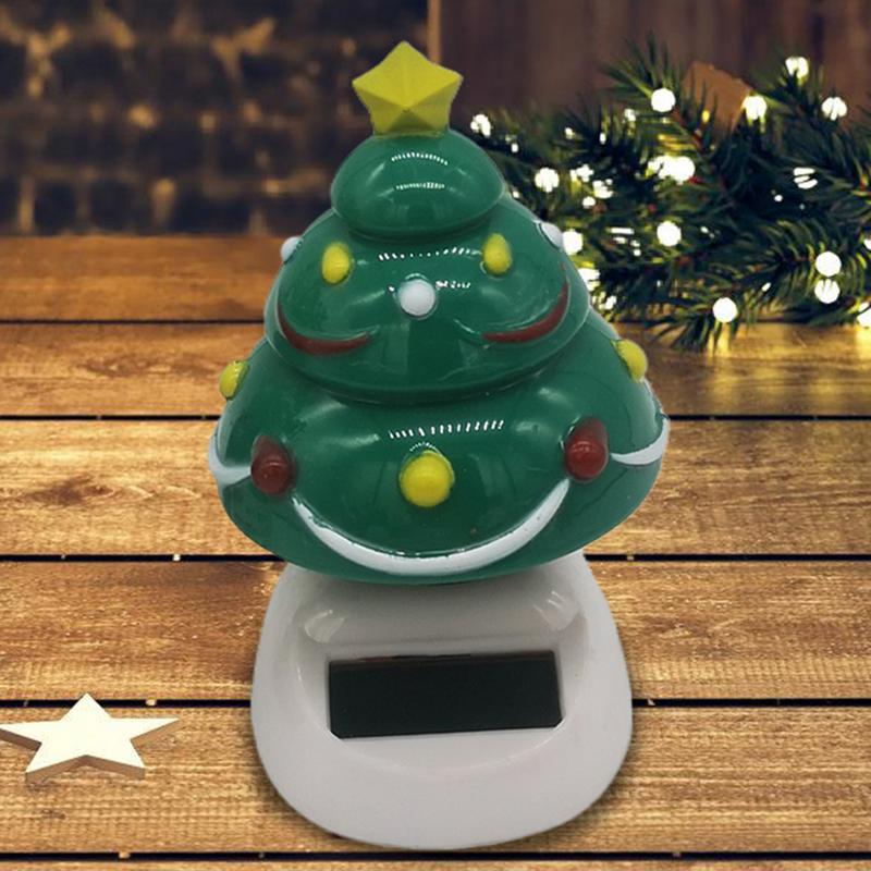 Качающаяся голова, мультяшная рождественская кукла, игрушки, работающие на солнечной энергии, танцевальная машинка, украшения, новое поступление, рождественские качающиеся игрушечные машинки, аксессуары