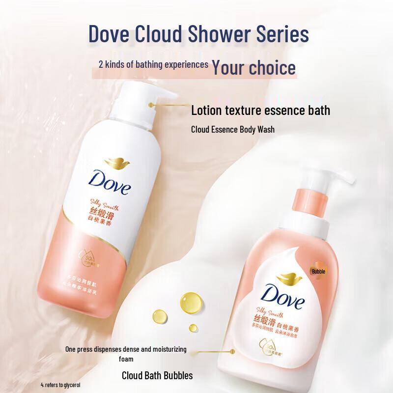 Dove Peach Foaming Shower Mousse