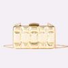 New Shoulder Bag Evening Party Acrylic Crossbody Handbags Fashion Bags High Quality Luxury Women's Wallets Square Bags Mini Gold