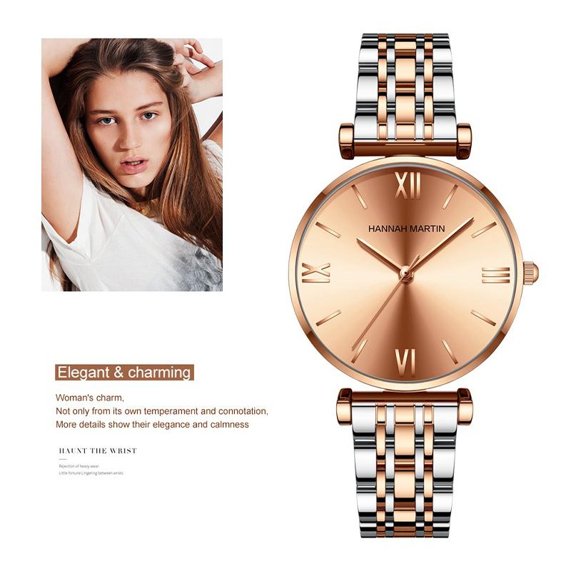 Hannah Martin Женские часы, японские часы с ремешком, роскошные женские часы, женский подарок на день рождения