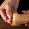 8-inch Manual Pepper Grinder Wooden Salt Pepper Mill Acrylic Ceramic Core Freshly Ground Pepper Seasoning Grinding Milling